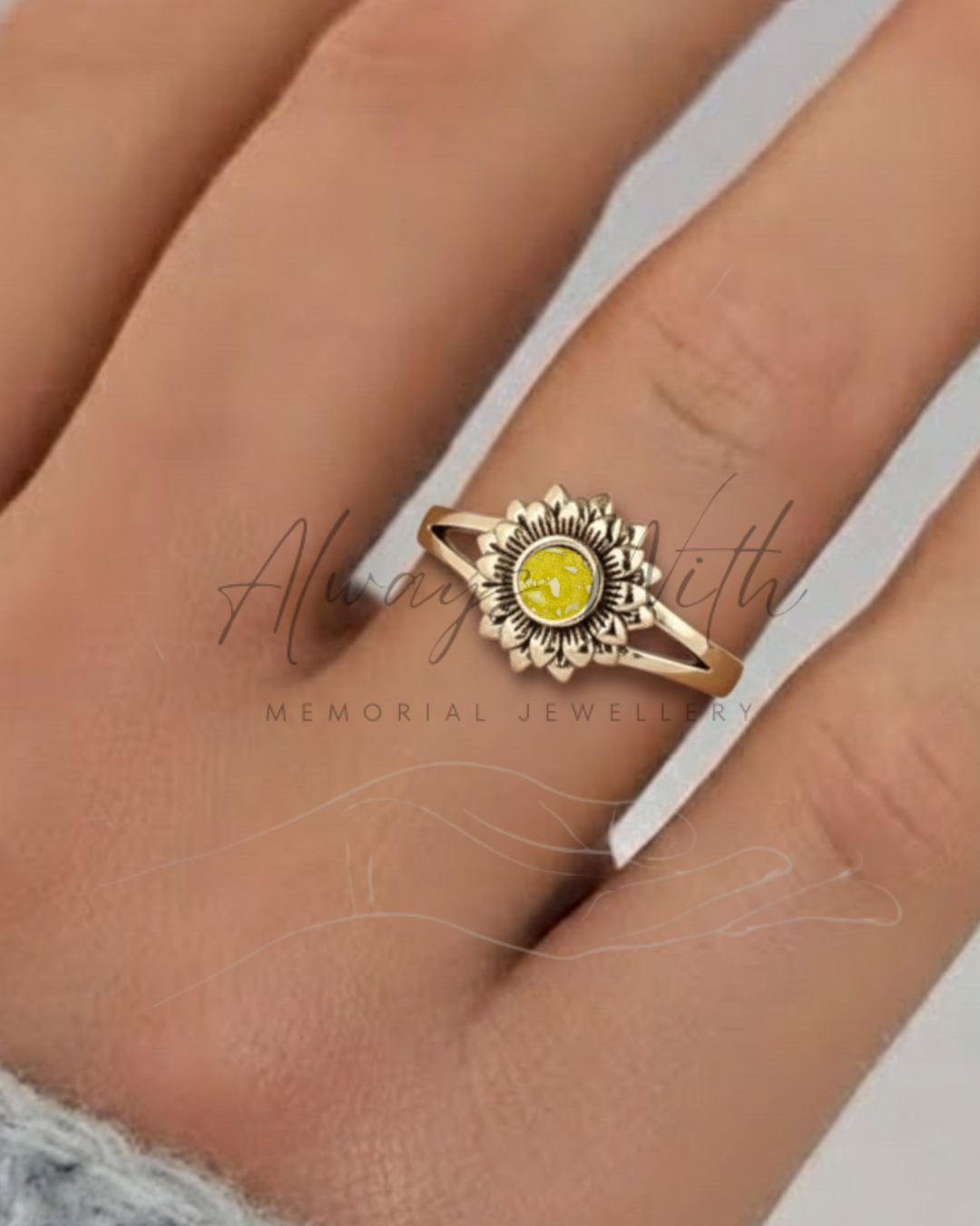 The Gold "Sunflower" Ring