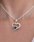 The "Paw" Heart Necklace
