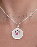 The "Paw" Disc Necklace